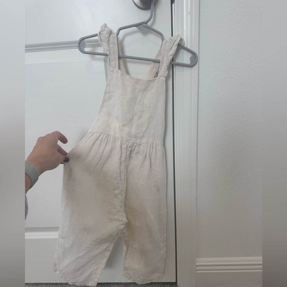 Zara linen romper